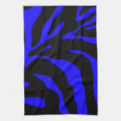 Blauer Zebrastreifen Handtuch (Vertikal)