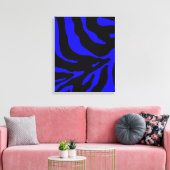 Blauer Zebrastreifen Leinwanddruck (Insitu (Wohnzimmer))