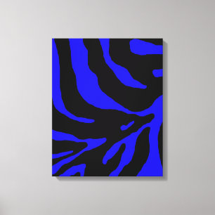 Blauer Zebrastreifen Leinwanddruck