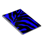 Blauer Zebrastreifen Notizblock (Rechte Seite)