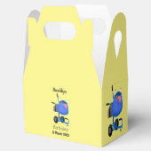 Blauer Zementmischer Cartoon Geschenkschachtel (Geöffnet)