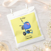 Blauer Zementmischer Cartoon Geschenktütchen (Ausgeschnitten)