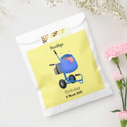 Blauer Zementmischer Cartoon Geschenktütchen (Versiegelt)