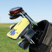 Blauer Zementmischer Cartoon Golf Headcover (In Situ)