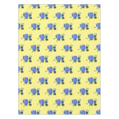 Blauer Zementmischer Cartoon Tischdecke (Vorderseite)