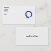 Blauer Zen Enso Visitenkarte (Vorne/Hinten)