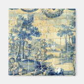 Blauer Ziegelstein Magnet (Vorne)