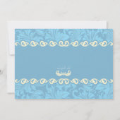 Blauer Zierling Einladung (Rückseite)