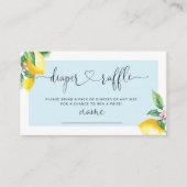 Blauer Zitronentaucher - Gewinnkarte Begleitkarte (Vorderseite)