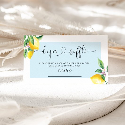 Blauer Zitronentaucher - Gewinnkarte Begleitkarte