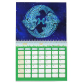 Blauer Zodiac-Kalender Kalender (Mär 2027)