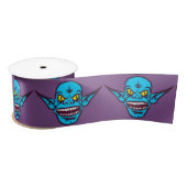Blauer Zombie Satinband (Spule)