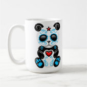 Blauer Zombie-Zuckerpanda Kaffeetasse (Links)