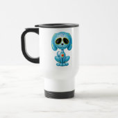 Blauer Zombie-Zuckerwelpe Reisebecher (Links)