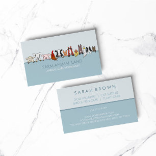 Blauer Zuchtbetrieb Visitenkarte