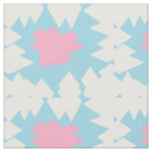 Blauer Zucker pinkfarbene Splint-Design Stoff (Nahaufnahme)