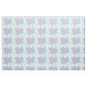 Blauer Zucker pinkfarbene Splint-Design Stoff (Fat Quarter (45,7 x 55,9 cm))