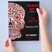 Blauer Zuckerschädel Flyer (Hand)