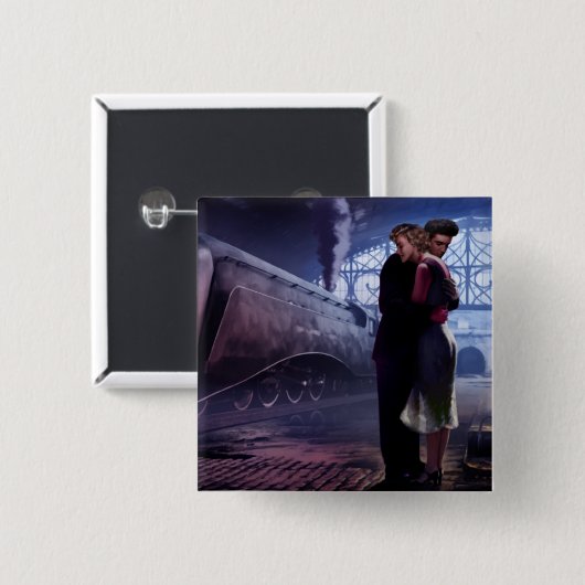 Blauer Zug 2 Button (Vorne & Hinten)