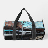 Blauer Zug Duffle Bag (Rückseite)