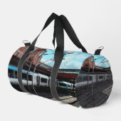Blauer Zug Duffle Bag (Rechte Ecke)