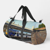 Blauer Zug Duffle Bag (Rechte Ecke)