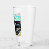 Blauer Zug Glas (Links)