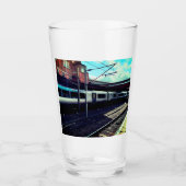 Blauer Zug Glas (Vorderseite)