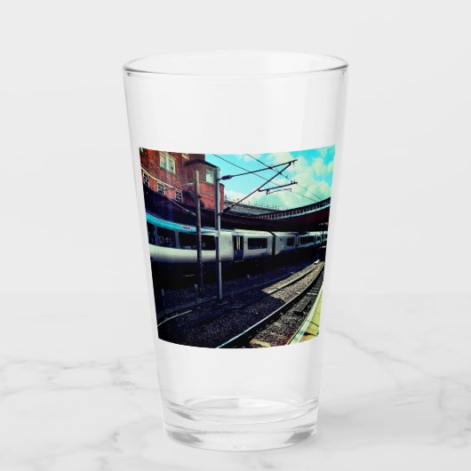Blauer Zug Glas (Vorderseite)