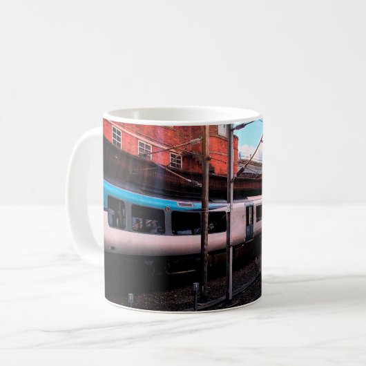 Blauer Zug Kaffeetasse (Vorderseite Links)