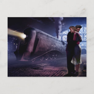 Blauer Zug Postkarte