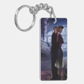 Blauer Zug Schlüsselanhänger (Vorderseite links)