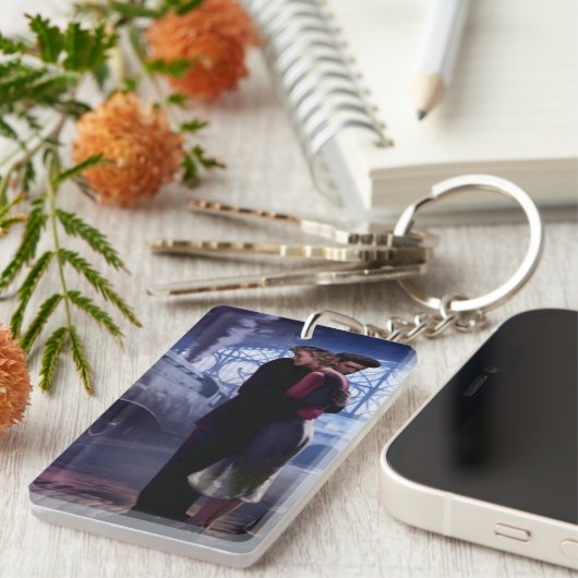 Blauer Zug Schlüsselanhänger (Vorderseite rechts)