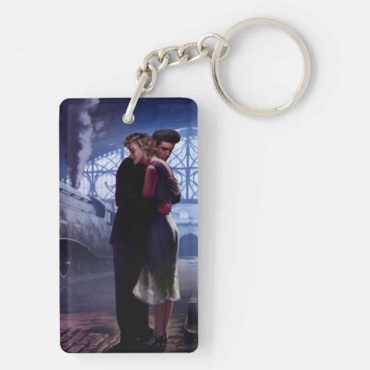 Blauer Zug Schlüsselanhänger (Rückseite)