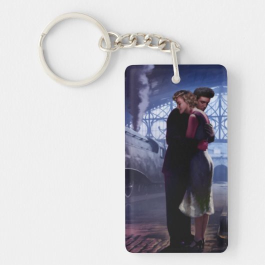 Blauer Zug Schlüsselanhänger (Vorderseite)