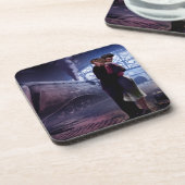 Blauer Zug Untersetzer (Linke Seite)