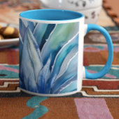 Blauer zugewiesener Individuelle Name oder Text Tasse