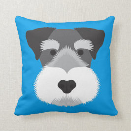 Blauer Zwergschnauzer Kissen