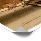 Blauer Zwiebeldome, FOB Gewerkschaft III, Irak Poster (Ecke)