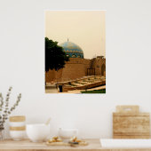 Blauer Zwiebeldome, FOB Gewerkschaft III, Irak Poster (Küche)