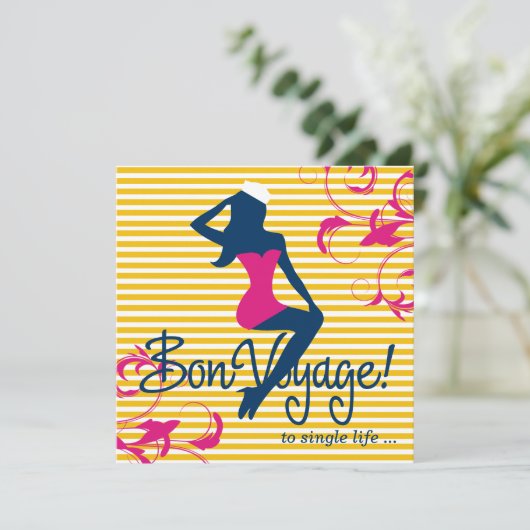 blauere nautischwäsche der einladung (Stehend Vorderseite)