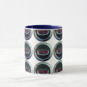 blaues 15oz. Wecker-Tasse Tasse (Zentrum)