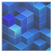 Blaues 3D berechnet abstrakten geometrischen Stoff (Nahaufnahme)