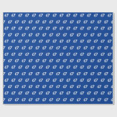 Blaues 67 Meme Geschenkpapier (Flach)