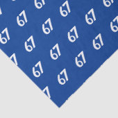 Blaues 67 Meme  Seidenpapier (Ausschnitt)