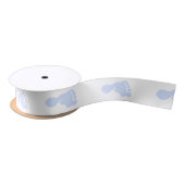 Blaues Abdruck-Satin-Band Satinband (Spule)