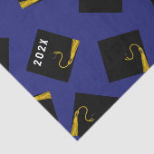 Blaues Abschluss 2025-Testpapier Seidenpapier (Ausschnitt)