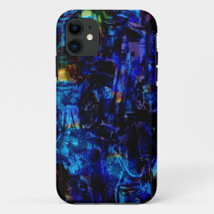 Blaues abstraktes Bild 2 Case-Mate iPhone Hülle