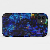 Blaues abstraktes Bild 2 Case-Mate iPhone Hülle (Rückseite (Horizontal))