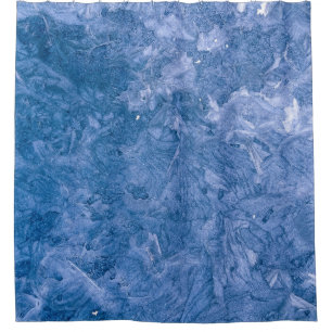 Blaues abstraktes Bild Duschvorhang